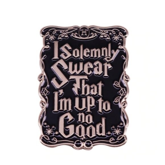 HARRY POTTER Marauder's Pin I SOLEMNLY SWEAR I'm up to no good 831x6 - Picture 4 of 9